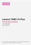 Lenovo TAB3 10 Plus. Användarhandbok. Lenovo TB3-X70F Lenovo TB3-X70L