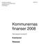 Kommunernas finanser 2008