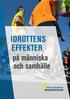 IDROTTENS EFFEKTER på människa och samhälle