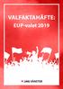 VALFAKTAHÄFTE: EUP-valet 2019