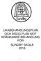 LIKABEHANDLINGSPLAN OCH ÅRLIG PLAN MOT KRÄNKANDE BEHANDLING FÖR SUNDBY SKOLA 2016