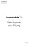 Forsheda skola 7-9 Plan mot diskriminering och kränkande behandling