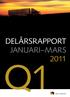 DELÅRSRAPPORT JANUARI MARS 2011