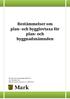 Bestämmelser om plan- och bygglovtaxa för plan- och byggnadsnämnden