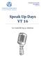 Utbildningsutskottet vid TLTH Speak Up Days VT 16