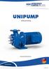 UNIPUMP. Bruksanvisning. Bruksanvisning. Avloppsvattenblockpump A-BA-41 SE