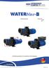 WATERblue-B B-PM B-C. Cirkulationspumparna för badvatten med beläggning. Översättning av originalbruksanvisning A-WB 01 SE
