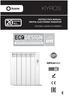 KYROS INSTRUCTION MANUAL DIGITAL ELECTRONIC RADIATOR. Information, operation & installation