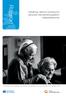 Rapport. Utredning, vård och omsorg om personer med demenssjukdom i Västerbottens län
