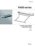 FA60-series FOLDING ARM AWNING COMPONENT BOOK FA62 FA64