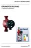 GRUNDFOS INSTRUKTIONER GRUNDFOS ALPHA2. Monterings- och driftsinstruktion