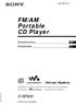 FM/AM Portable CD Player