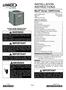 INSTALLATION INSTRUCTIONS
