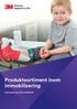 Produktsortiment inom immobilisering. 3M Medical. Produktkatalog. Snabb applicering. Snabb rehabilitering. Immobilisation