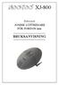 XJ-800 BRUKSANVISNING. JONISK LUFTRENARE FÖR FORDON mm. Elektronisk