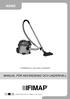 NANO COMMERCIAL VACUUM CLEANERS MANUAL FÖR ANVÄNDNING OCH UNDERHÅLL