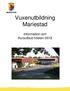 Vuxenutbildning Mariestad. Information och Kursutbud hösten 2019