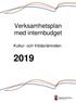 Verksamhetsplan med internbudget. Kultur- och fritidsnämnden