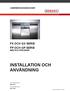 FP OCH GP SERIE. Installation OCH. FX och GX från serie nr.: FP och GP från serie nr.: man_fx FP.INDD REV