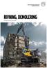 RIVNING, DEMOLERING. Volvo Construction Equipment
