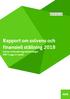 Rapport om solvens och finansiell ställning 2018