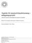 Åtgärder för minskad klimatbelastning i anläggningsprojekt