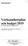 Verksamhetsplan och budget 2019