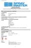 SÄKERHETSDATABLAD Master Power Belt Grip Kolsyra I enlighet med Förordning (EG) Nr 1907/2006, Bilaga II, ändrad genom Förordning (EG) Nr 453/2010