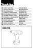 GB Cordless Impact Driver Instruction Manual Tournevis à chocs sans fil Manuel d instructions Akku-Schlagschrauber Betriebsanleitung