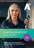 KVARTALSRAPPORT. januari mars Stabilt kvartal där resultatet är i linje med plan och förväntningar! Connect to life. INVESTORS.A3.