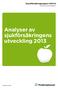 Analyser av sjukförsäkringens utveckling 2013