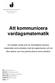 Att kommunicera vardagsmatematik