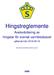 Hingstreglemente. Avelsvärdering av hingstar för svensk varmblodsavel. gällande från SWB. Fastställt den 19/ av ASVH Service AB.