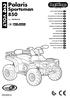Polaris. Sportsman VOLT IGOD HBsjO HL Hgw hkm FI001802G161. cod. USO E MANUTENZIONE USE AND CARE UTILISATION ET ENTRETIEN GEBRAUCH UND WARTUNG