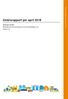 Delårsrapport per april 2018