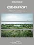 SAMHÄLLSANSVAR OCH HÅLLBAR UTVECKLING CSR-RAPPORT
