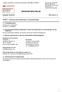 I enlighet med REACH-Kemikalieförordning (EG) 1907/2006 och 453/201 SDS No: Date Revised: Revision No: 4 Version SE: