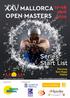 XXV MALLORCA OPEN MASTERS - MOM 2019