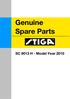Genuine Spare Parts SC 9013 H - Model Year 2010