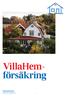 VillaHemförsäkring. Förköpsinformation Gäller från Förköpsinformation VillaHemförsäkring