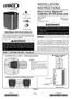 INSTALLATION INSTRUCTIONS