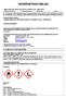 SÄKERHETSDATABLAD 1. NAMNET PÅ ÄMNET/BLANDNINGEN OCH BOLAGET/FÖRETAGET PRODUKTBETECKNING GIBBS BRAND PENETRATING LUBRICANT AEROSOL
