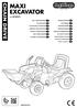 MAXI EXCAVATOR CHAIN DRIVE. HBsjO HL Hgw hkm FI001801G176. cod. IGCD0552 BRUGSANVISNING USO E MANUTENZIONE KÄYTTÖOHJE USE AND CARE