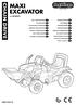 MAXI EXCAVATOR CHAIN DRIVE. HBsjO HL Hgw hkm FI001701G176. cod. IGCD0552 BRUGSANVISNING USO E MANUTENZIONE KÄYTTÖOHJE USE AND CARE