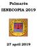 Palmarès IENECOPIA 2019