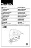 GB Jig Saw Instruction Manual F Scie sauteuse Manuel d instructions D Stichsäge Betriebsanleitung I Seghetto alternativo Istruzioni per l uso NL