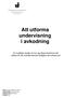 Att utforma undervisning i avkodning