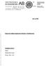 GEOTEKNISKA BYGGNADSBYRÅN. Litt. A Rapport över miljöprovtagning inom Timotejen 17, Stockholms Stad. Handlingen omfattar: Rapport