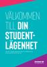 Välkommen till din student- lägenhet