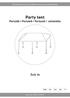/ Party tent Partytält / Partytelt / Partyzelt / Juhlateltta